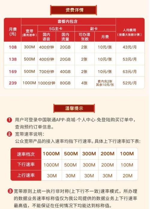上海联通套餐价格表2023流量王Plus月费29起