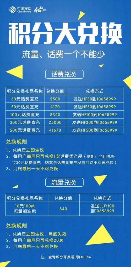 中国移动积分兑换商城官网，积分兑换好礼多