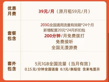 联通流量卡39元200g免费申请，免费办理入口在这里