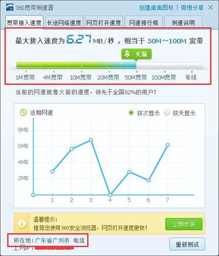 中国电信在线测网速：快速了解您的宽带速度